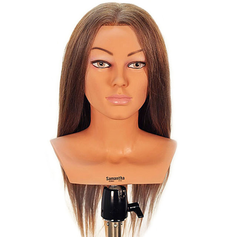 100% human hair mannequin head cosmetology