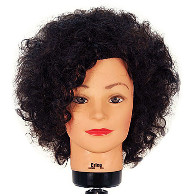 Curly Hair Mannequin Head Hairdressing Training Head for Hair