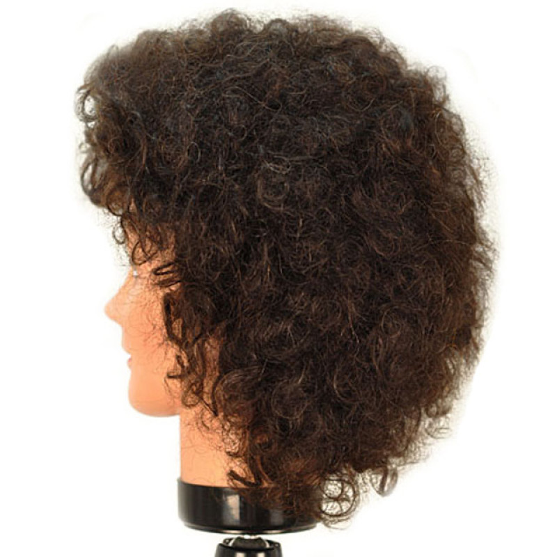 Celebrity Jerry Male Curly Coily Human Hair Manikin Head