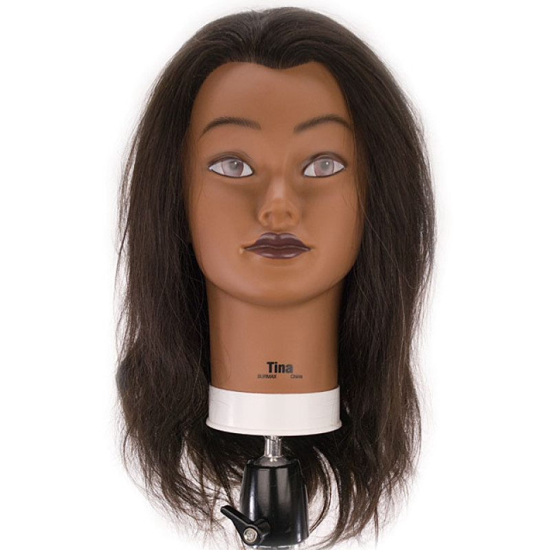 Bridgette 100% Human Hair Brown Cosmetology Mannequin Head by Celebrity at