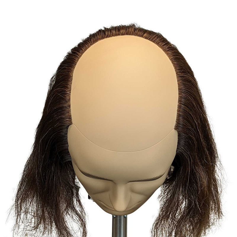 Pierre Mannequin Head Advanced Training Male Pattern Baldness Premium 100%  Human Hair