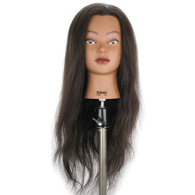 Mannequin Head Human Hair 100%Real Hair Manikin Cosmetology Doll