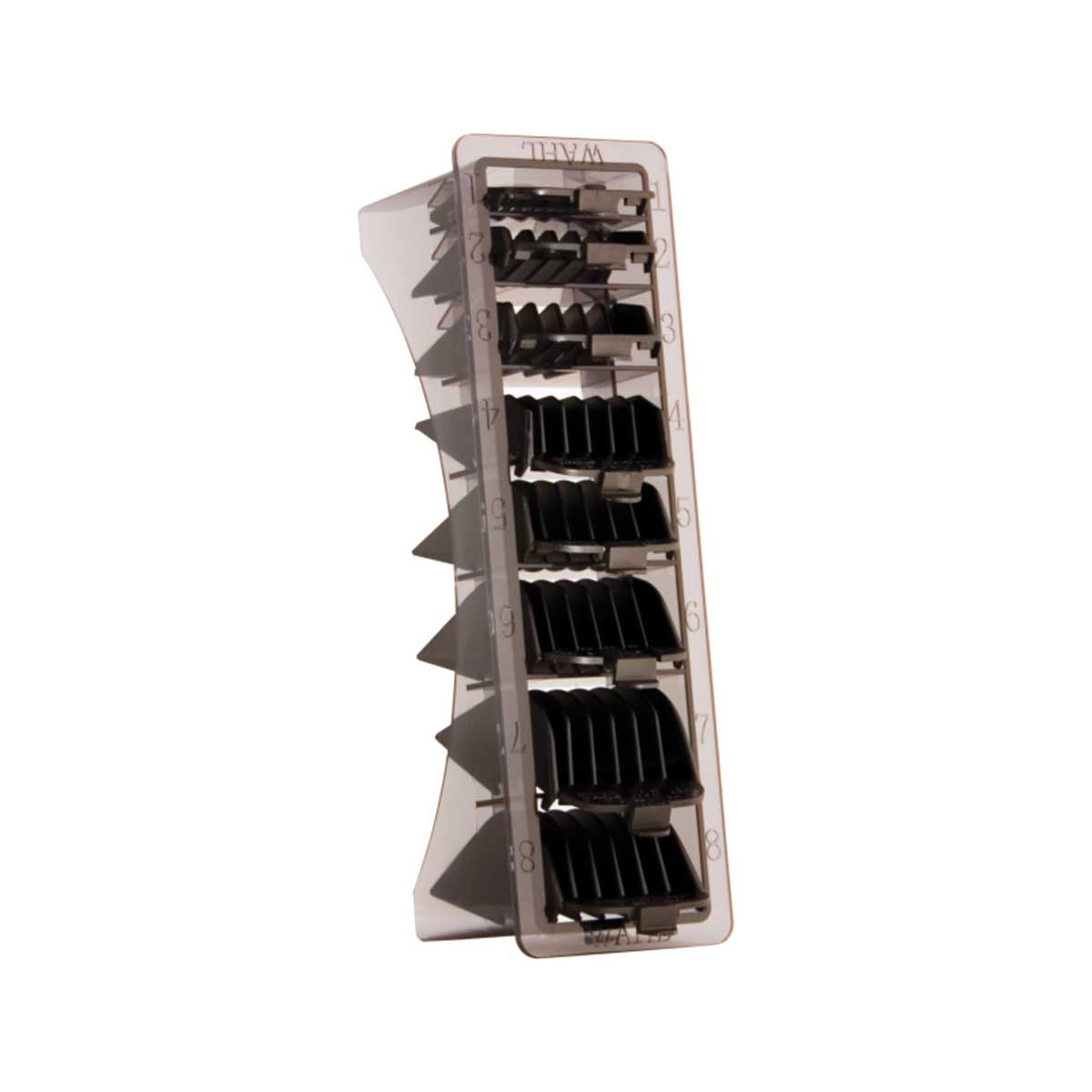 Wahl Clipper Cutting Guides 1 8 With Storage Caddy Black At Giell Com   06027 1 