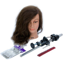 Alicia 100% Textured Human Hair Cosmetology Mannequin Head by Celebrity at