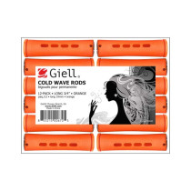 Image 1 - 3/4" Orange Long Cold Wave Perm Rods 12-Pack by Giell at Giell.com